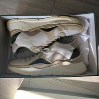 Sneakers Bobbies in pelle bianca tg 43