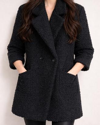 Cappottino nero teddy