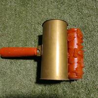 Portarullo vintage in ottone da pittore