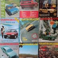 Riviste quattroruote varie anni 70 e 80