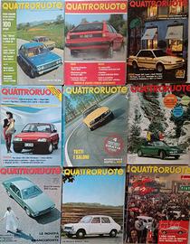 Riviste quattroruote varie anni 70 e 80