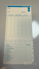 Schede per somma ore