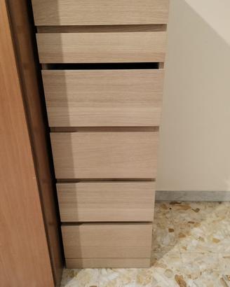 Malm ikea cassettiera 6 cassetti