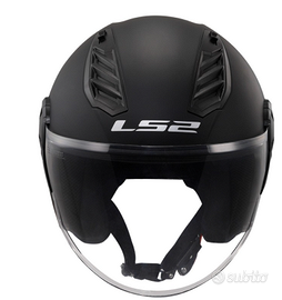 Casco Jet Ls2 OF616 Airflow 2 Solid Nero Opaco