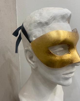 Maschera Venezia Originale in Cartapesta oro