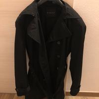 Trench nero da uomo taglia 46 marca sisley