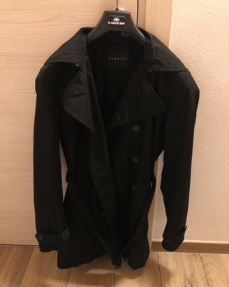 Trench nero da uomo taglia 46 marca sisley