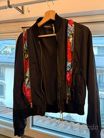 Versace floreal bomber jacket