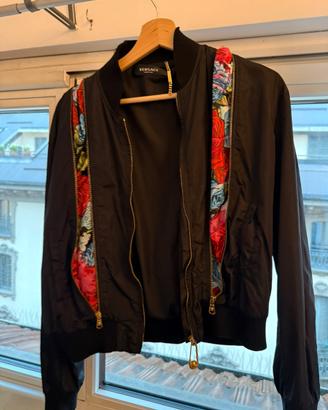 Versace floreal bomber jacket