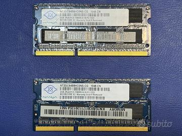 RAM sodimm 2x2gb ddr3 1333mhz PC3-10600