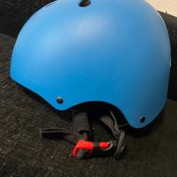 Casco blu bambino per Skate Pattini Bici