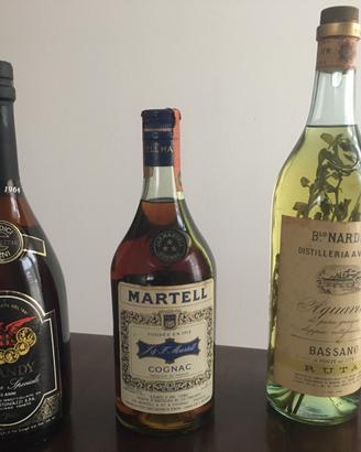 Cognac Martell Brandy Antoniazzi Grappa Nardini