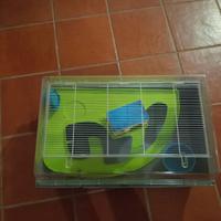 Gabbia per roditori completa con casetta scivolo