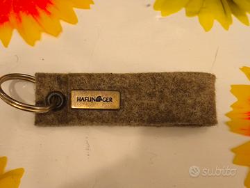 Haflinger Portachiavi in lana cotta special Gris