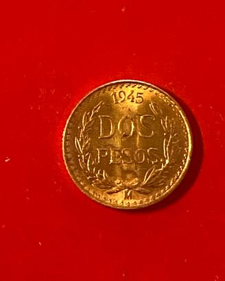 ORO MESSICO DOS PESOS 1945