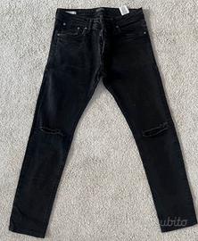 Jeans Jack & Jones neri skinny tg 46