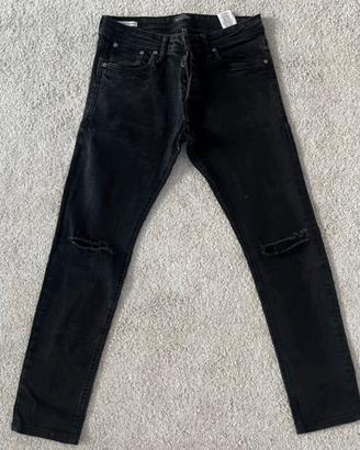 Jeans Jack & Jones neri skinny tg 46