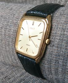 Orologio al quarzo placcato oro Seiko Spirit
