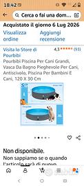 Piscina per cani 120cm diametro 