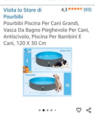 Piscina per cani 120cm diametro 