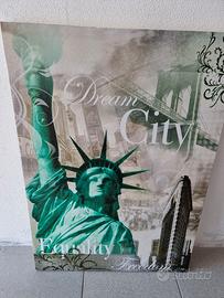 Quadro / Stampa su Tela Moderna "New York - Dream 