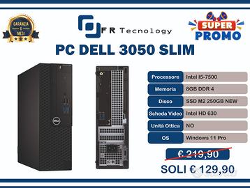 Desktop Dell I5-7500, ddr4 8gb, ssd NVMe 256gb