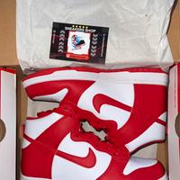 Nike dunk high red