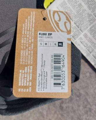 IXS Flow Zip XXL Ginocchiere mtb con Zip