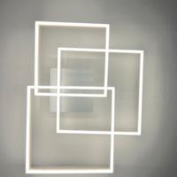 Lampadario a led quadrati