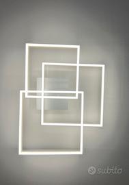 Lampadario a led quadrati