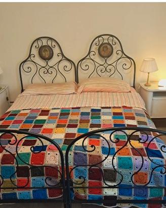 Letto matrimoniale n ferro battuto inizio 1900