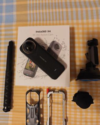 Insta 360 X4 (2 ore di utilizzo) + Vari Accessori 