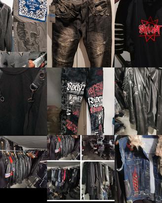 stock abbigliamento rock biker metal dark L/XL