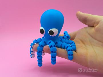 Polpo snodabile stampato in 3D antistress fidget