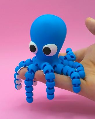 Polpo snodabile stampato in 3D antistress fidget