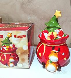 contenitore biscotti cioccolatini per feste natale