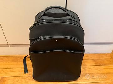 Zaino Montblanc nero in pelle