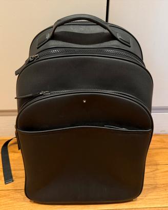 Zaino Montblanc nero in pelle