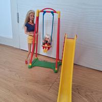 Giggles 'n Swing Set Barbie and Kelly 1999