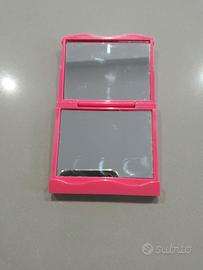 Specchietto rosa richiudibile da borsa