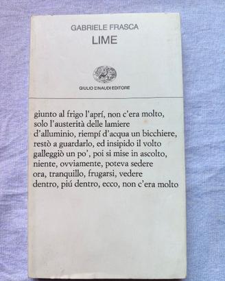 GABRIELE FRASCA - LIME - EINAUDI prima ed. 1995