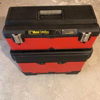 23" Metal Tool Box  stanley work metallo plastica
