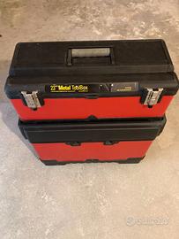 23" Metal Tool Box  stanley work metallo plastica