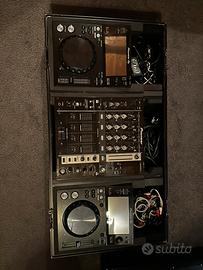 Xdj 700 + mixer djm 750 + case zomo