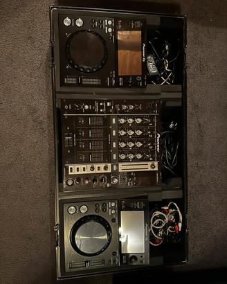 Xdj 700 + mixer djm 750 + case zomo