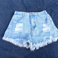 jeans corti chiari bambina/ragazza 