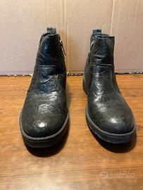 Stivaletti Igi&Co in Pelle Nera con Borchie - T37