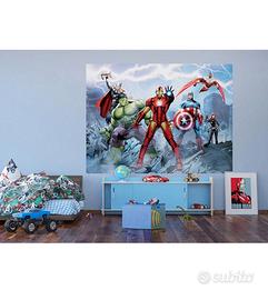 Carta da parati bambini Marvel