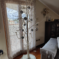 Albero bianco con luci led