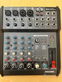 Mixer audio proel m6 con effetti